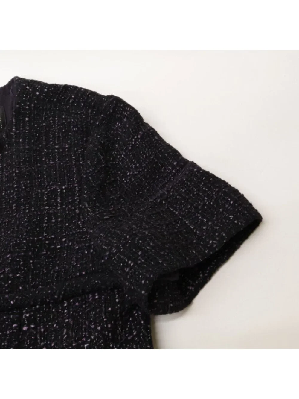 Chanel Tweed Short Sleeve Mini 40 Dress